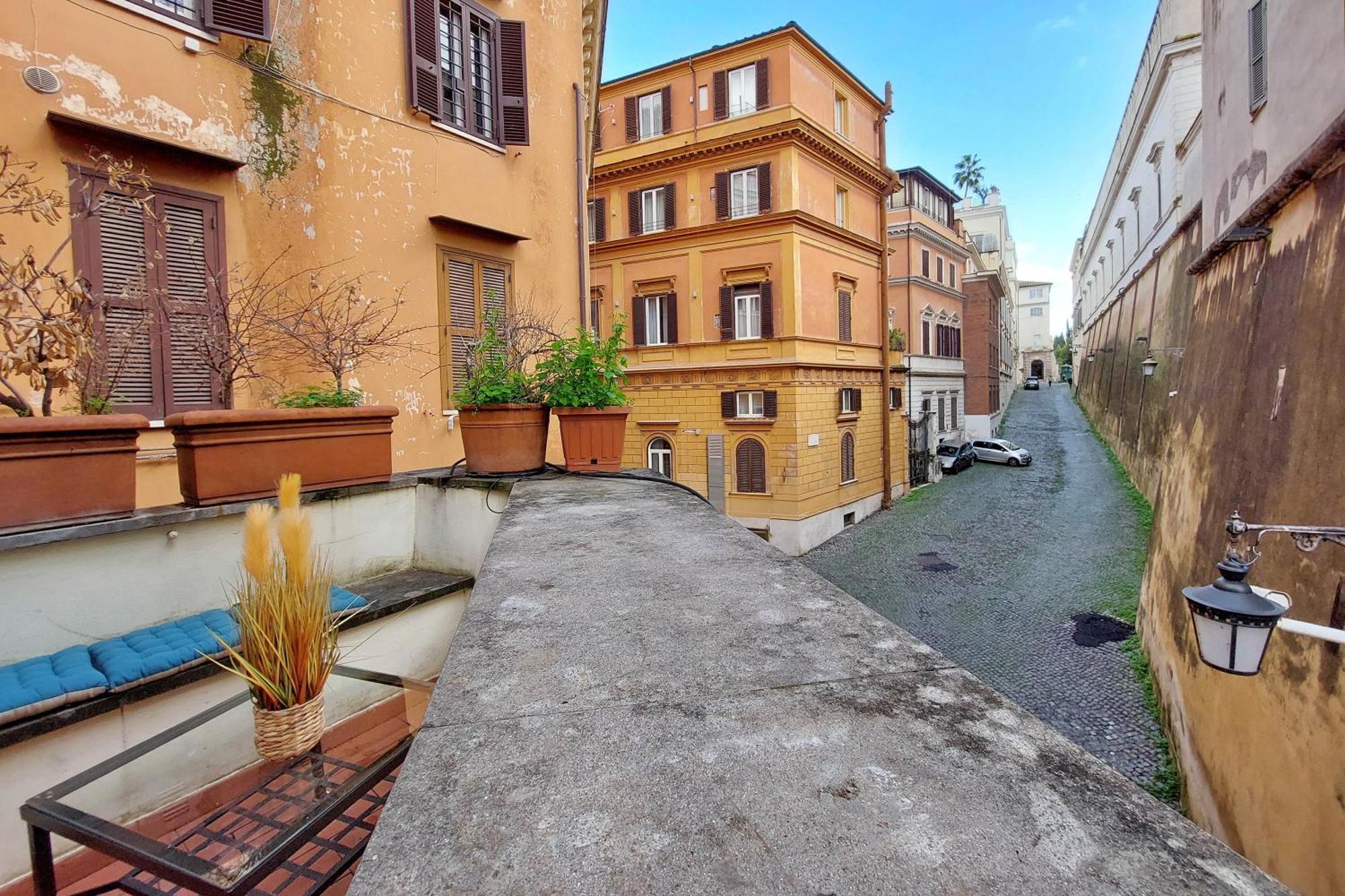 Appartement Charming Loft With Terrace At The Quirinale *